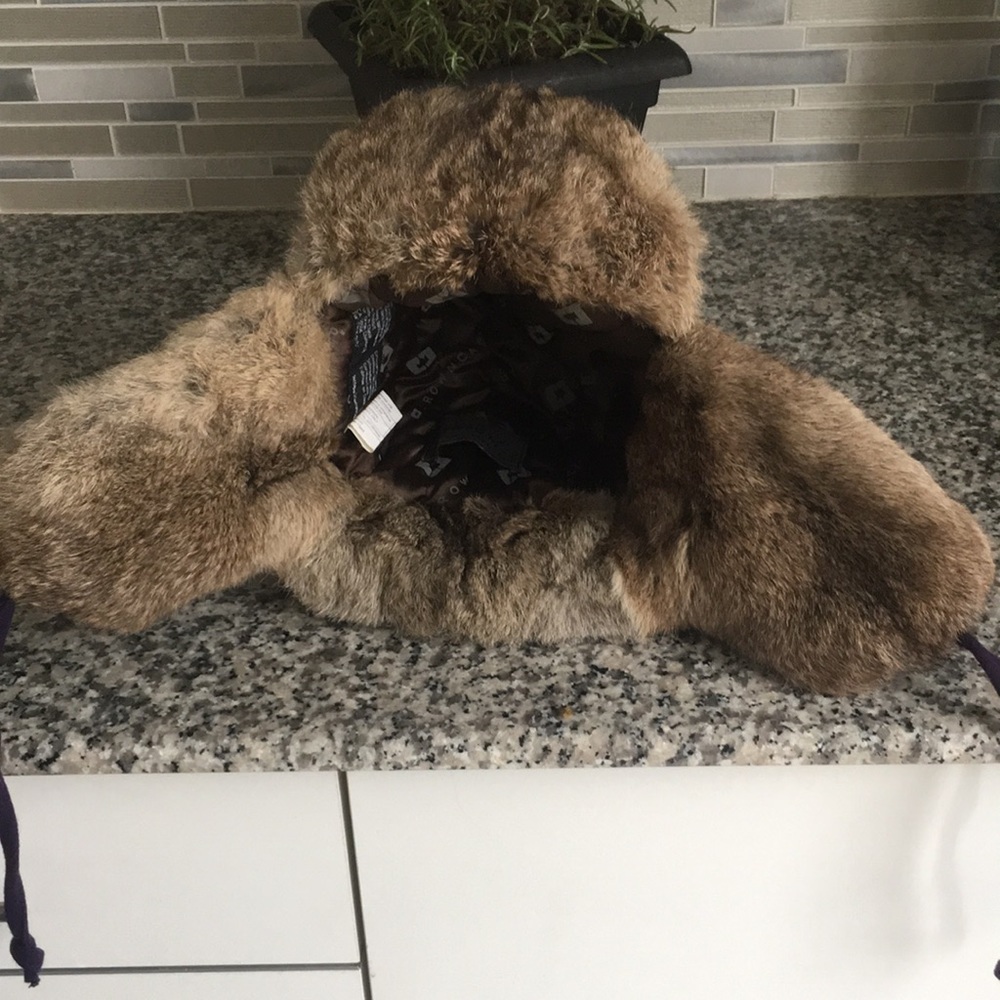 Crown Cap Paul Leinburd Rabbit Fur Wool Aviator Trapper Hat NWOT - Picture 6 of 16